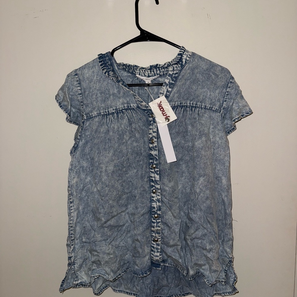 Jane and Delancey Light Blue Button Down Shirt